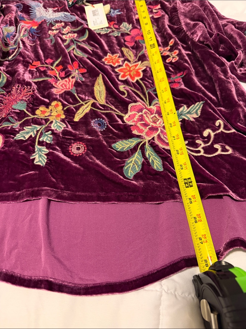 Johnny Was Boatneck Nikkola Velvet Blouse - Picture 14 of 16